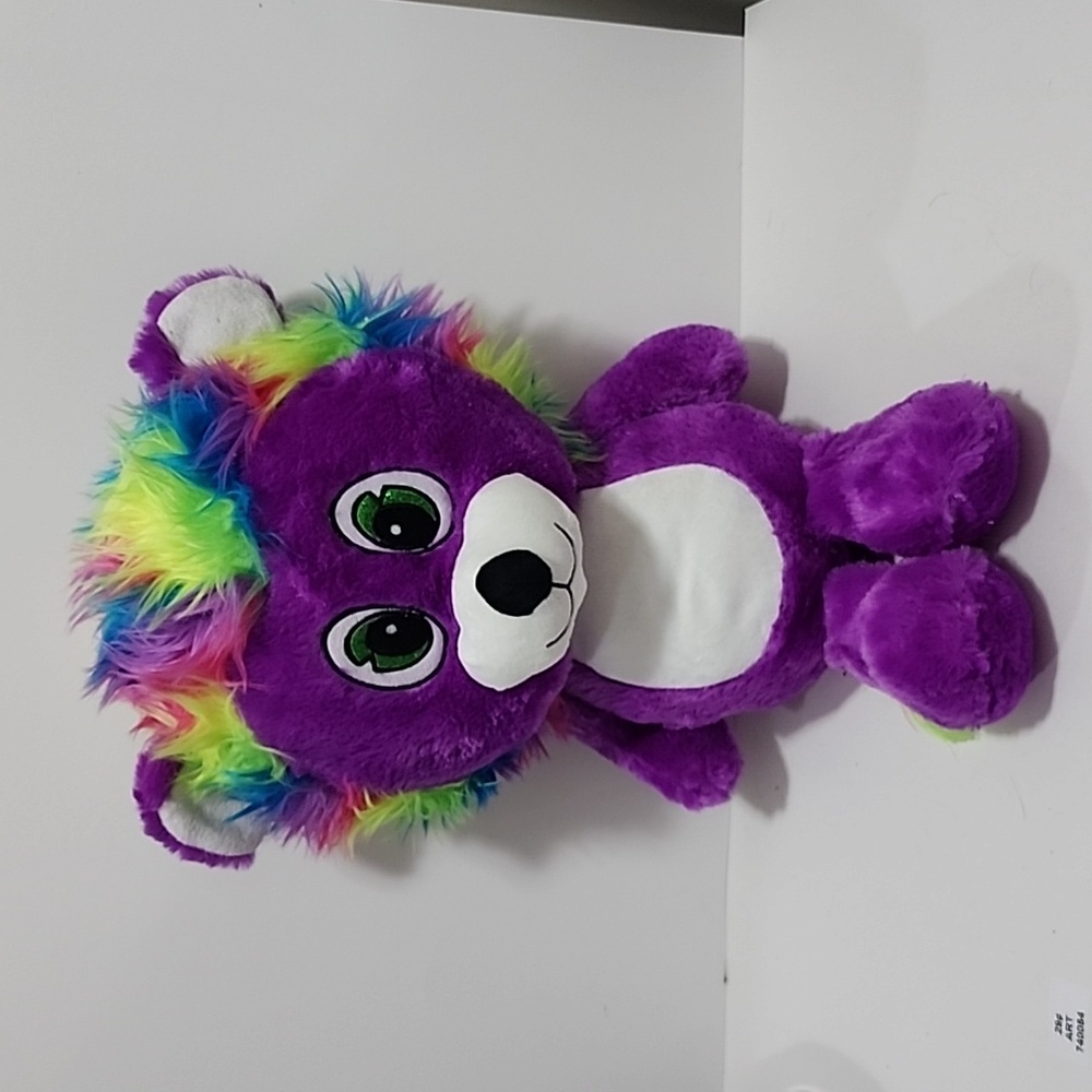 B.J. Toy Co‎ Inc Purple Lion With Rainbow Hair 18 Inches Long
